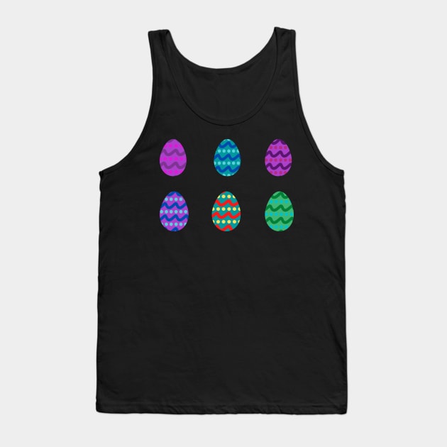 Bright Pattern Easter Eggs Tank Top by Felicity-K